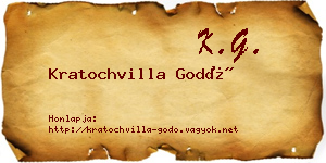 Kratochvilla Godó névjegykártya